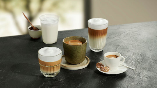 Αυτόματη Μηχανή Espresso 1300W Πίεσης 15bar για Cappuccino με Μύλο Άλεσης Ασημί TF303E01