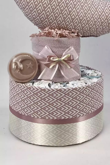 Dama Koupa Handmade Diaper Cake for Girl