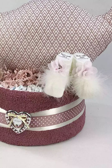 Dama Koupa Handmade Diaper Cake pentru Fetiță