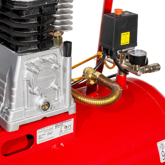 Raider RD-AC18 Single-Phase Air Compressors 94dB with Airtank 100lt 120118