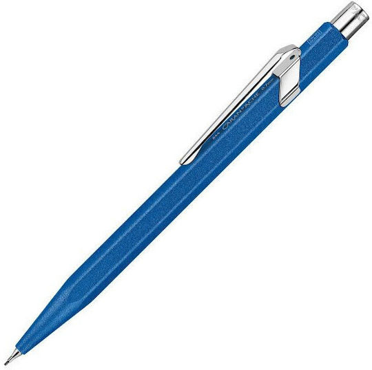 Caran D'ache Μηχανικό Μολύβι από Ατσάλι 0.7mm με Γόμα 1τμχ Μπλε