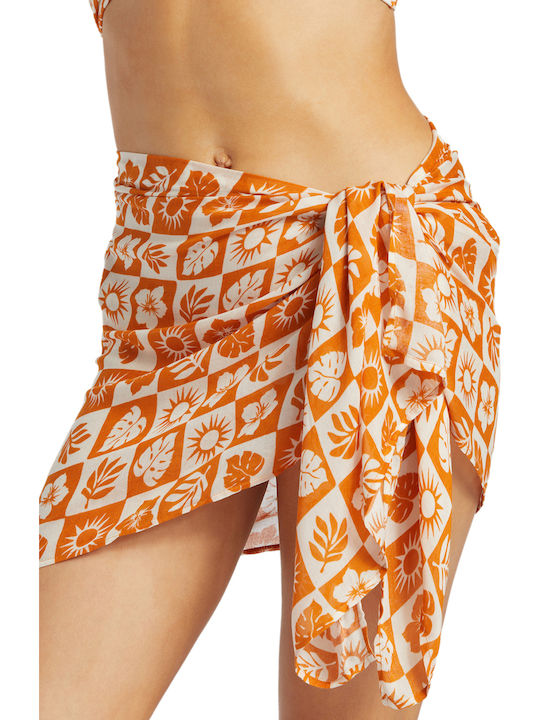 Billabong Wrapped Up Beach Sarong Pareo Dried Mango