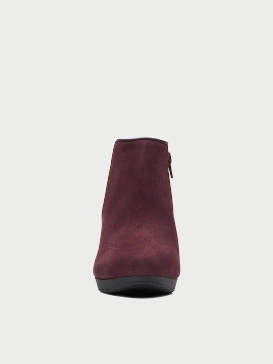 Clarks Ambyr Women's Ankle Boots Burgundy