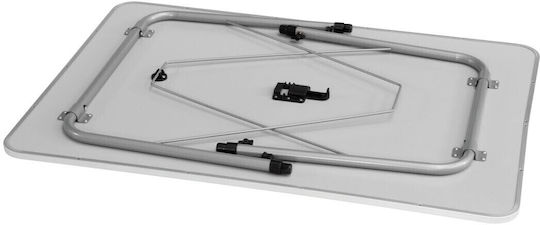 Easy Camp Table Steel for Camping Foldable Brown