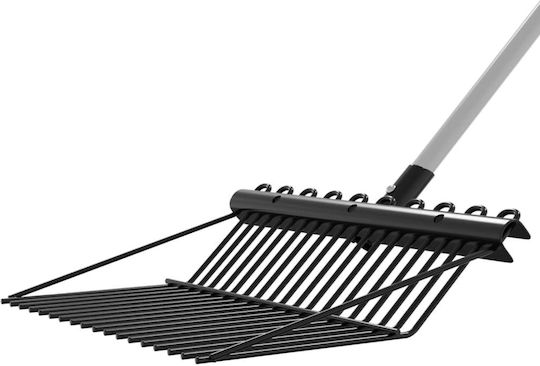 Vidaxl Double-Headed Pitchfork 18 Teeth Black Steel