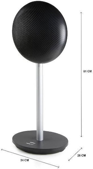 Domo Pedestal Fan 35W with 28cm Diameter Black