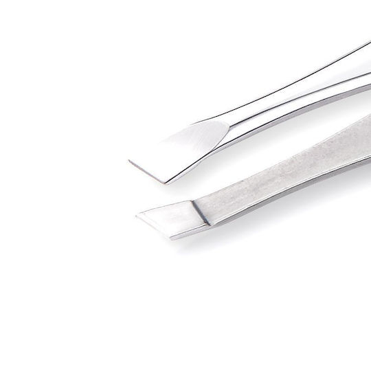 Nghia Augenbrauenpinzette mit Schräger Spitze Silber 0.3cm