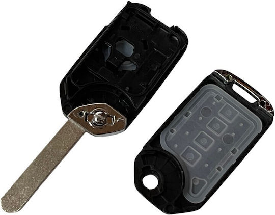 Honda Foldable Car Key Shell with Blade with 3 Buttons for Honda