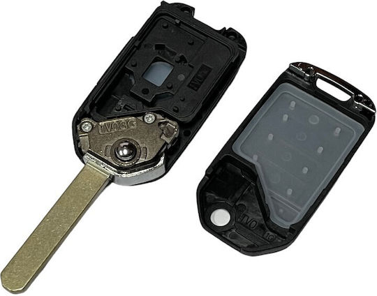 Honda Foldable Car Key Shell with Blade with 3 Buttons for Honda