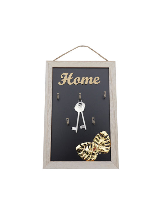 Uncle George Wall Key Holder Wooden Hanger 4 positions 20x1x30cm