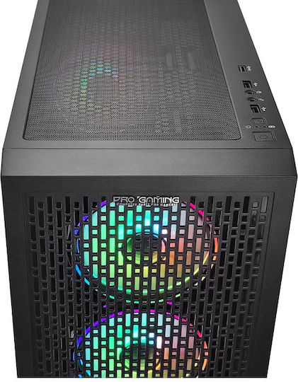 ProGaming Pro Gaming Gladius Mini tower Carcasă Calculator cu Iluminare ARGB Negru