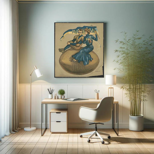 Player Painting on Canvas 110x110cm