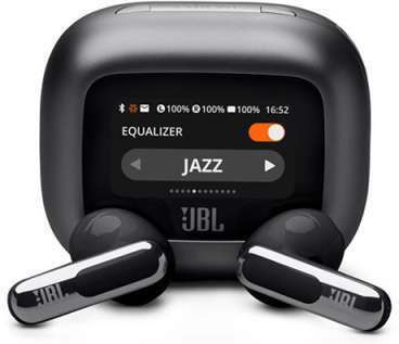 JBL Live Flex 3 Earbud Bluetooth Handsfree Căști cu Rezistență la Transpirație și Carcasă de Încărcare Negrα