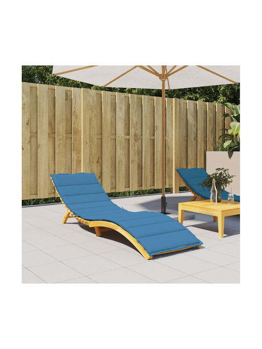 vidaXL Sun Lounger Cushion Blue 60x200cm.