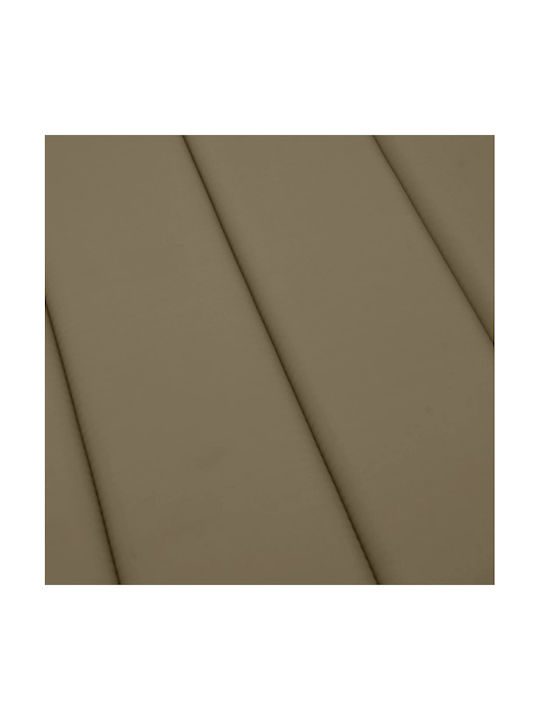 vidaXL Sunbed Cushion with Backrest Beige-Grey 50x200cm