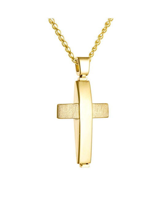 Kritsimis Gold Cross 14K with Chain