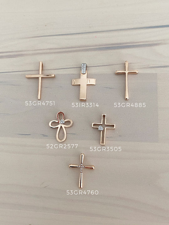 Women's Rose Gold Plated Cross with Chain