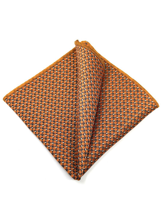 Legend Accessories Σετ Ανδρικής Γραβάτας με Σχέδια σε Πορτοκαλί Χρώμα