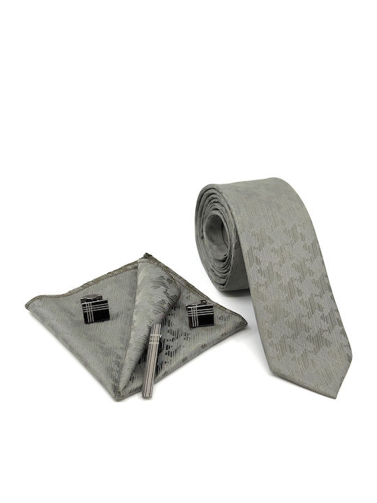 Legend Accessories Herren Krawatten Set Gedruckt in Grün Farbe