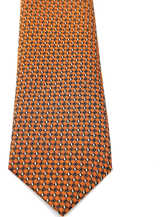 Legend Accessories Men's Tie Set Printed in Orange Color