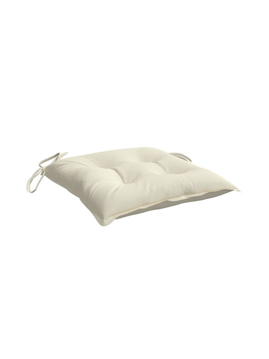 vidaXL Pernă Scaunului De Grădină Waterproof Albă 4 Bucăți 50x50cm