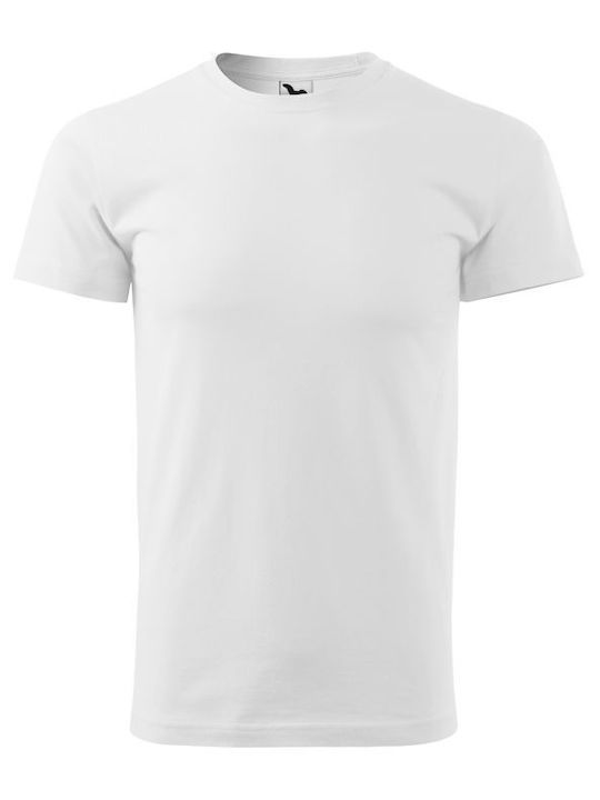 Adler Ανδρικό Διαφημιστικό T-shirt Κοντομάνικο σε Λευκό Χρώμα
