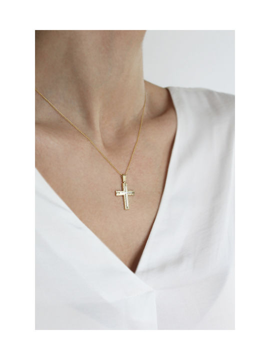 Kritsimis Gold Cross 14K with Chain