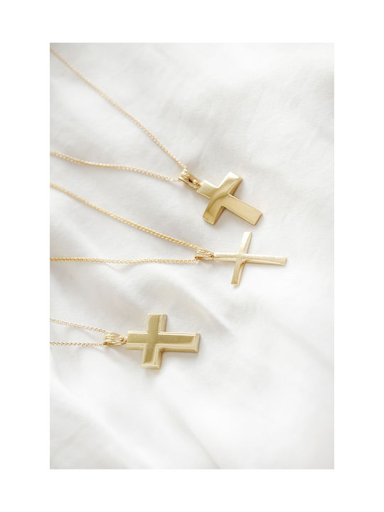 Kritsimis Women's Gold Cross 14K with Chain