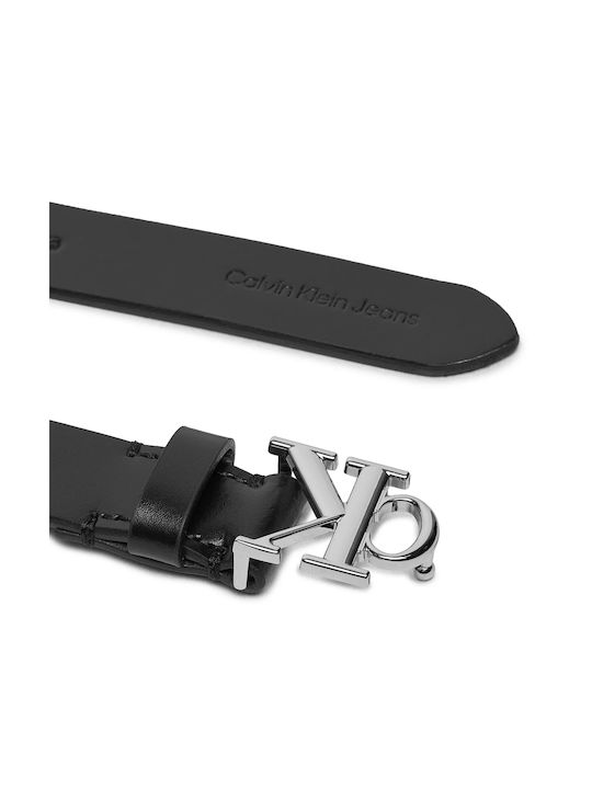 Calvin Klein Leather Women's Belt Black