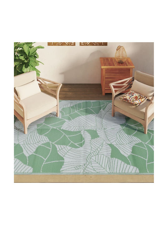 vidaXL Rug Outdoor Rectangular Green