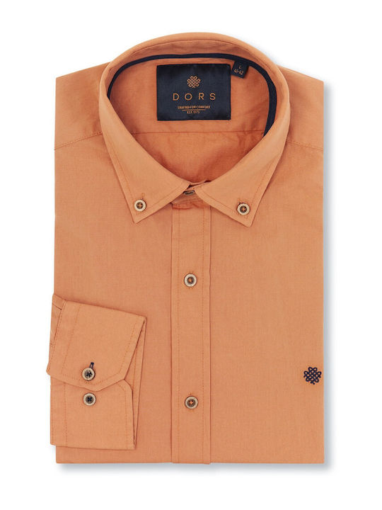 Dors Men's Shirt Cotton Orange