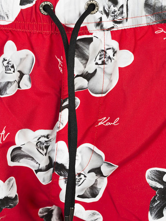 Karl Lagerfeld Men's Swimwear Shorts red