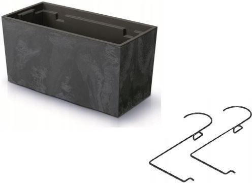 Prosperplast Set 3 Vase De ciment Antracit