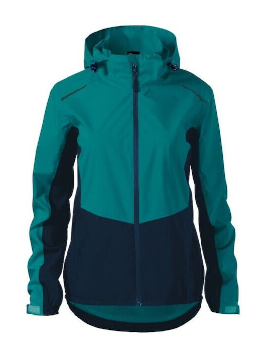 Malfini Women's Short Lifestyle Jacket for Winter Emerald