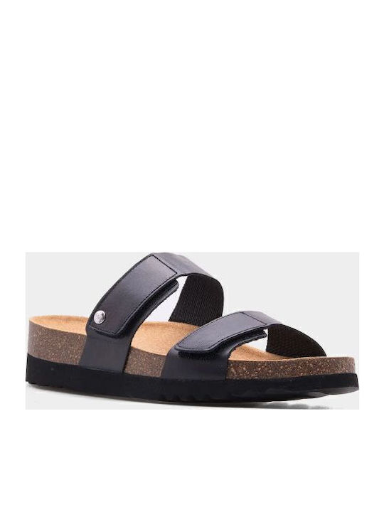 Lusaka 2.0 Leather Women's Flat Sandals in Black Color Regular Fit