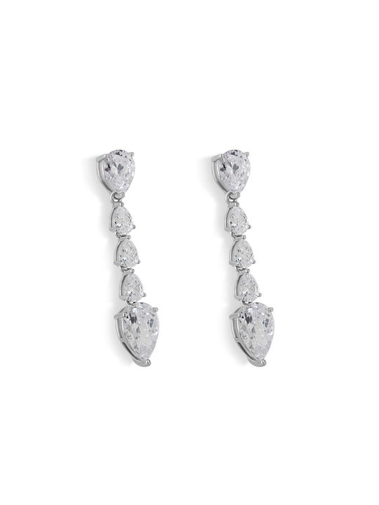 Vitopoulos Earrings made of Silver with Stones