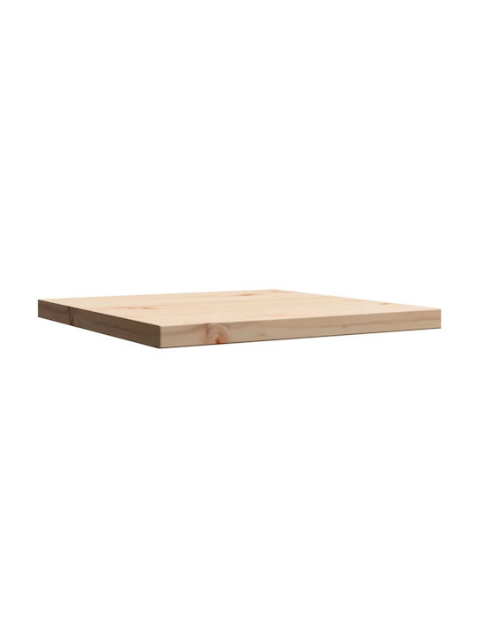 vidaXL Square Table Surface made of Solid Wood Brown 40x40x2.5cm 847423 1pcs