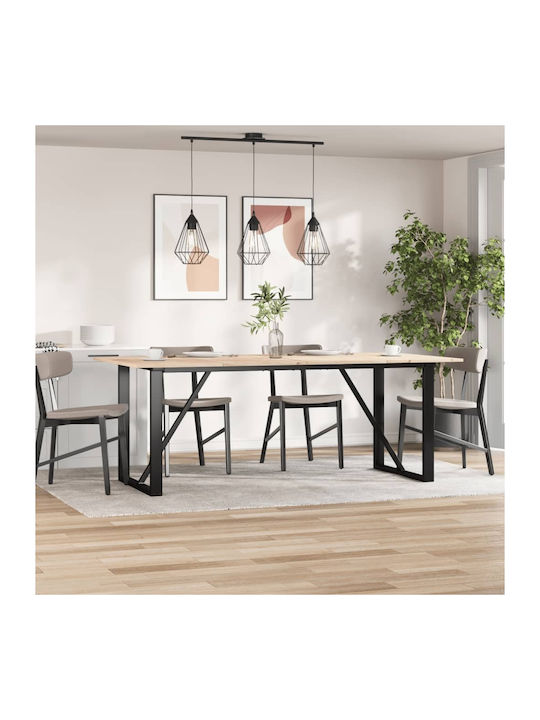 vidaXL Rectangular Table Surface made of Solid Wood Masif Pine 100x50x1.7cm 847422 4pcs