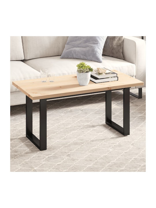 vidaXL Rectangular Table Surface made of Solid Wood Pine 100x50x2.5cm 847431 1pcs
