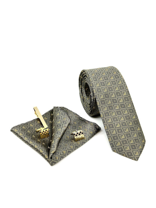 Legend Accessories Ανδρική Γραβάτα με Σχέδια σε Πράσινο Χρώμα