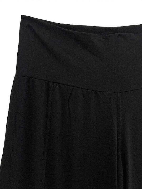 Ustyle Damen Baumwolle Palazzo-Hose in Normaler Passform Black