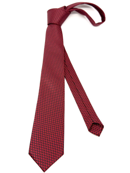 Legend Accessories Ανδρική Γραβάτα με Σχέδια σε Κόκκινο Χρώμα