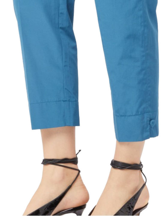 Women's Fabric Trousers Petrol