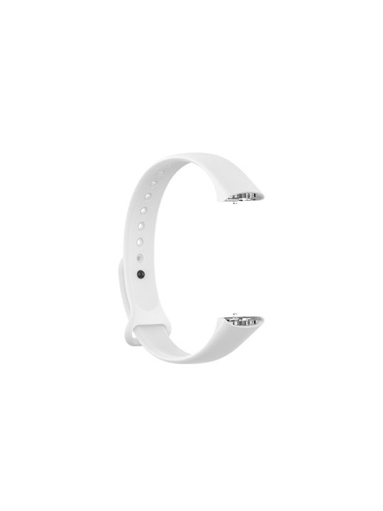 Samsung Galaxy Fit Sm-r370 Γυαλιστερό Καρφί Κουμπί Watch Band Λευκό