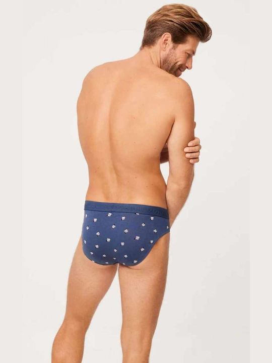 Herren Slips Mehrfarbig mit Mustern 2Packung