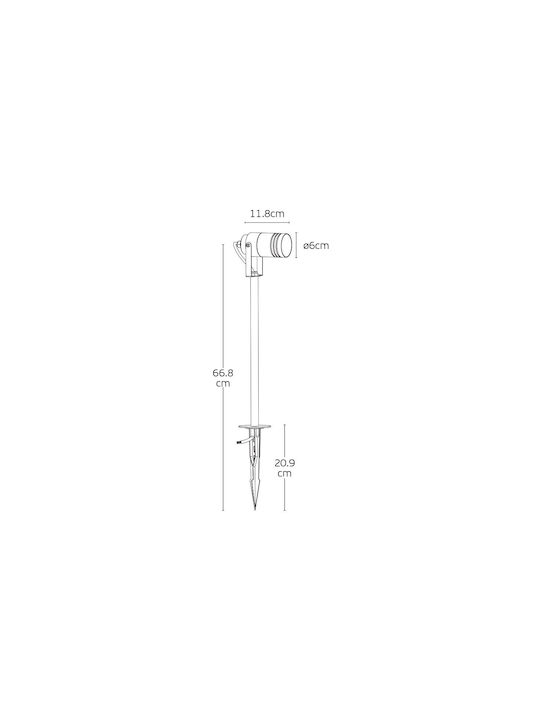 VK Lighting Φωτιστικό Led Καρφωτό 75169-360997