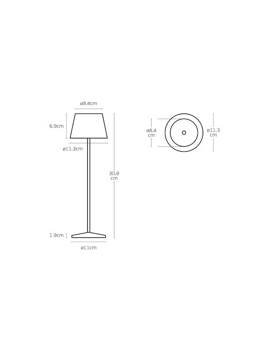 VK Lighting Desktop LED Lamp 2W 30.8x11.3cm VK Lighting Desktop LED Lamp 2W 30.8x11.3cm