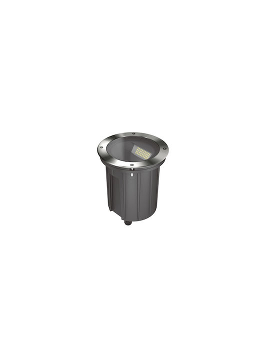 VK Lighting VK Lighting Außenstehlampen LED 18W mit Warmes Weiß Licht IP67 Silber