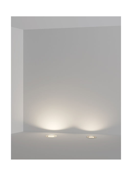 VK Lighting VK Lighting Außenstehlampen LED 18W mit Warmes Weiß Licht IP67 Silber