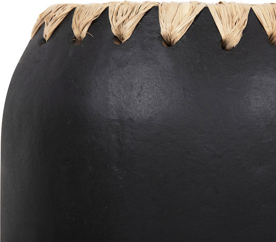 HomeMarkt Διακοσμητικό Βάζο Πήλινο Πορτοκαλί Φ21xΥ32cm